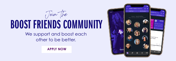 join the boost friends community banner