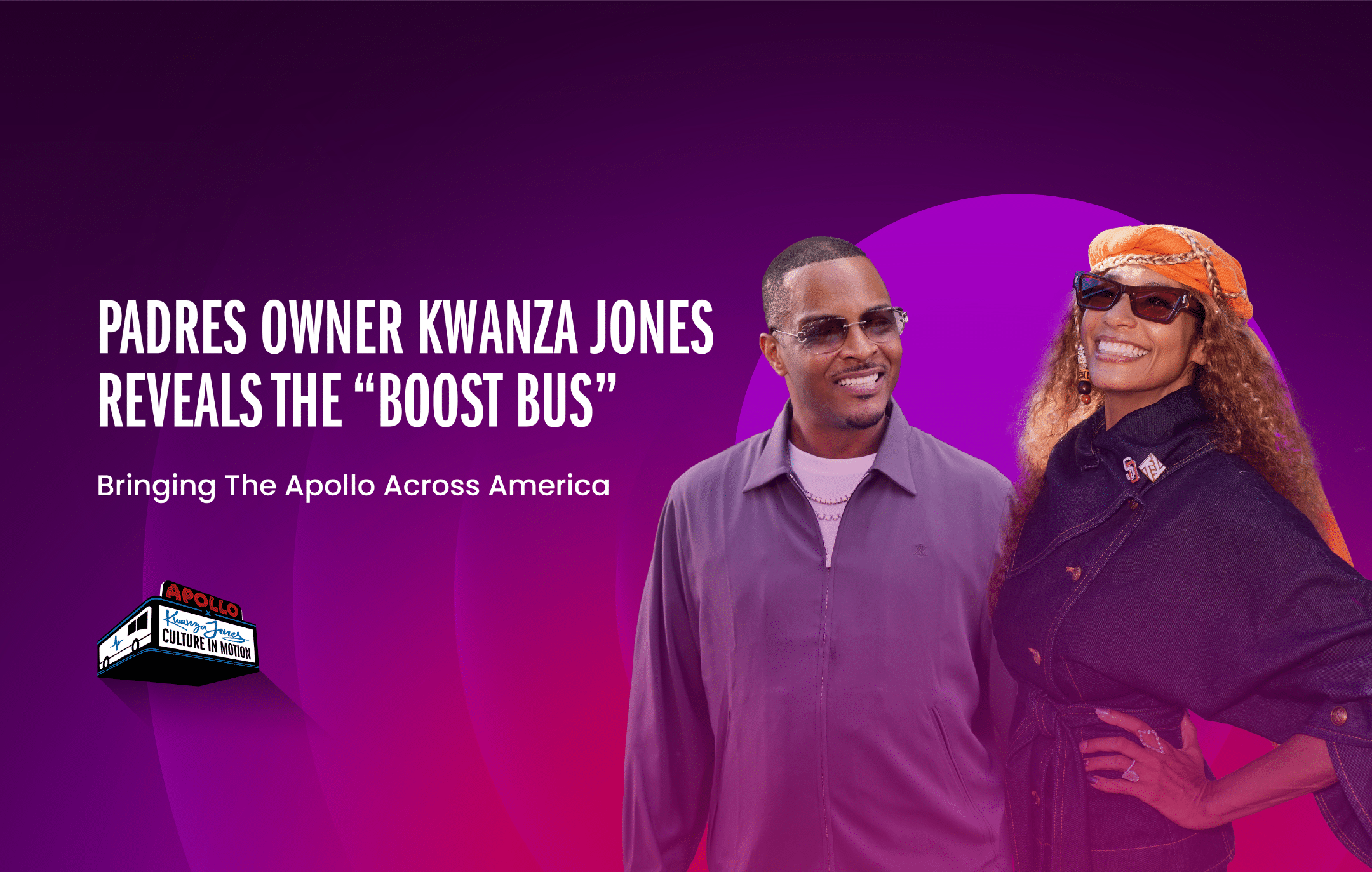 Padres Owner Kwanza Jones Reveals The "Boost Bus"